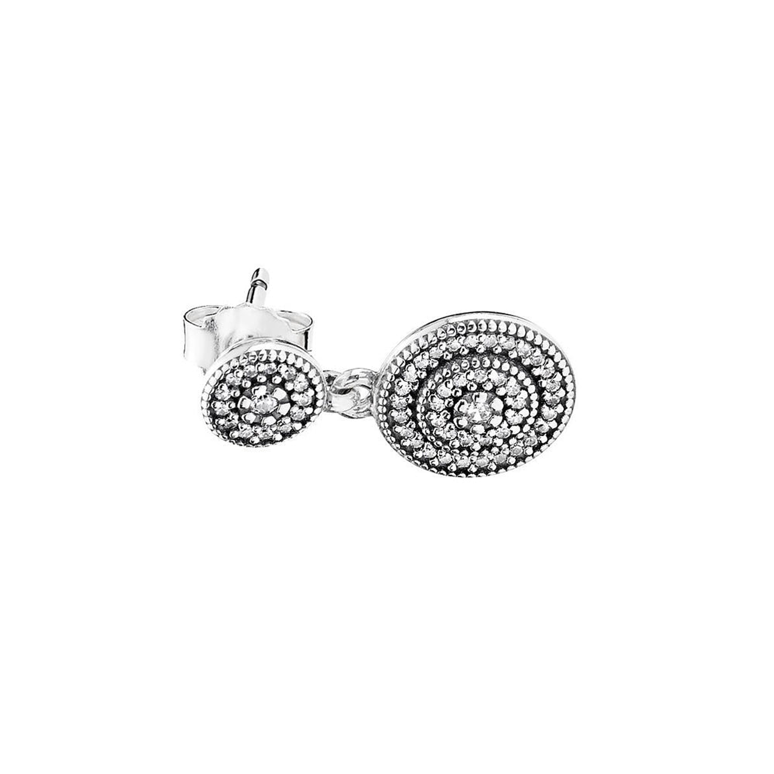 Aretes Pendientes Pandora Elegancia Radiante con Circonitas 290688CZ Plata 925 5