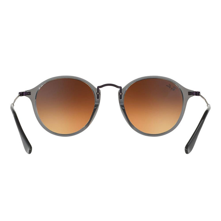 Lentes de Sol Ray Ban Round Icon Flat RB2447N 6255/4O Color Celeste Talla 49mm 4