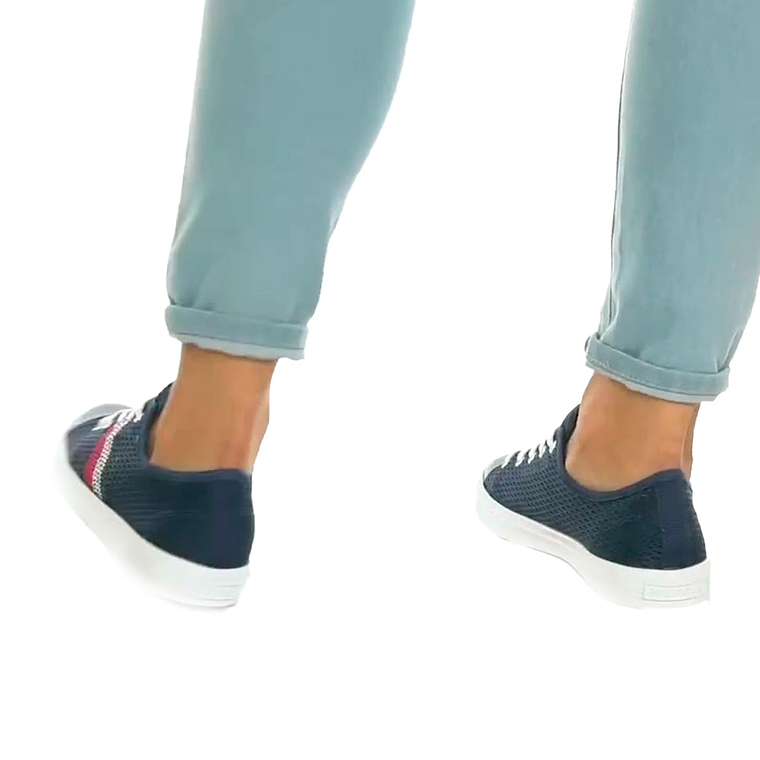 Zapatillas Tommy Hilfiger Lev Original Color Azul Unisex Talla 42 6