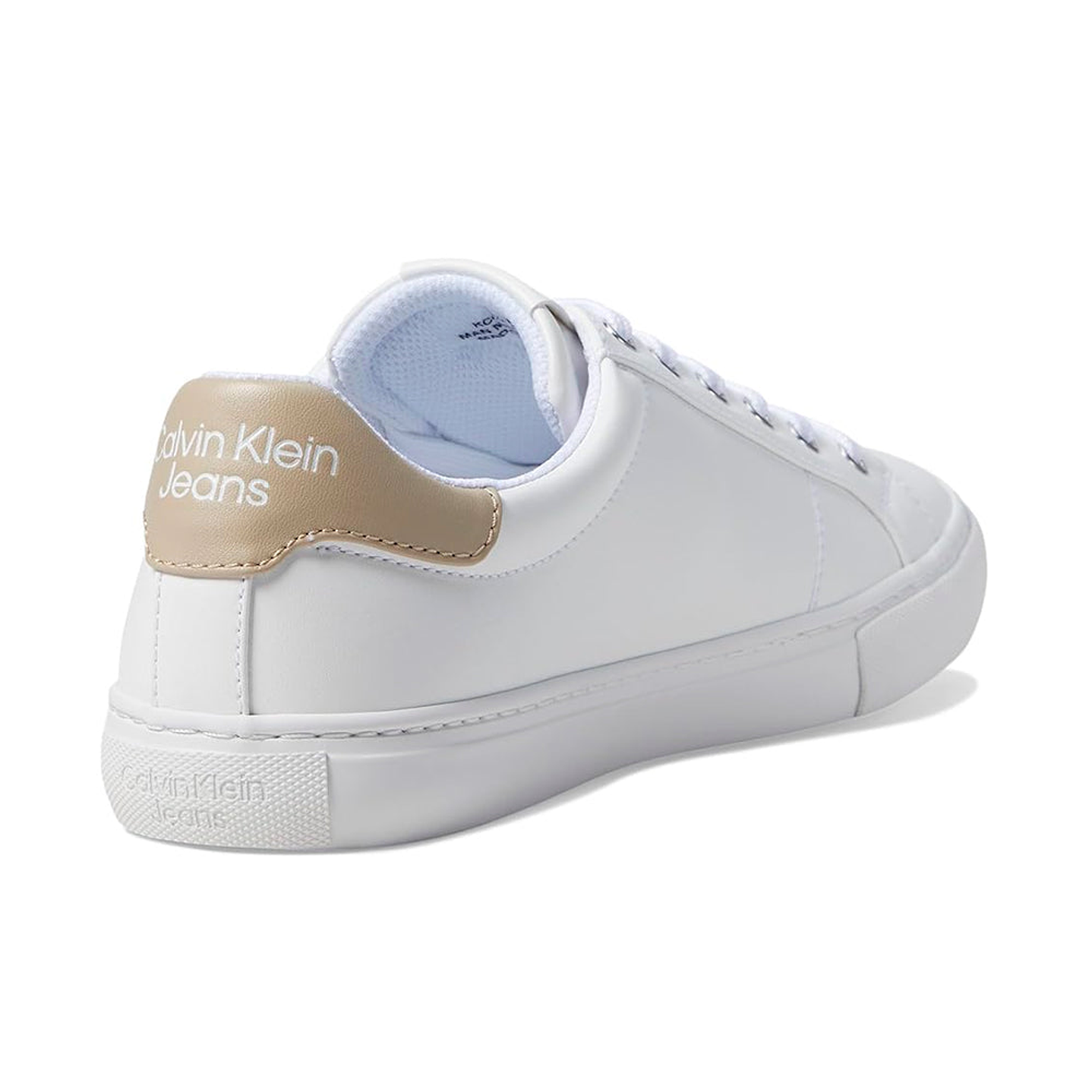 Zapatillas Calvin Klein Calysse Unisex Color Blanco y Dorado Talla 38.5 5