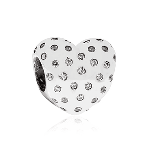 Charm Dije Pandora Original para Mujer 791241CZ Corazon Brillante Plata 925