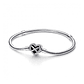 Pulsera Brazalete Pandora Corazón Infinito Cadena Serpiente 592645C01 Plata 925 Talla 18cm - Miniatura 1