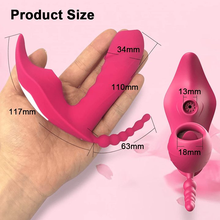 Vibrador de Succion de Clitoris con 10 modos Tluda CD15 En Silicona Medica 3