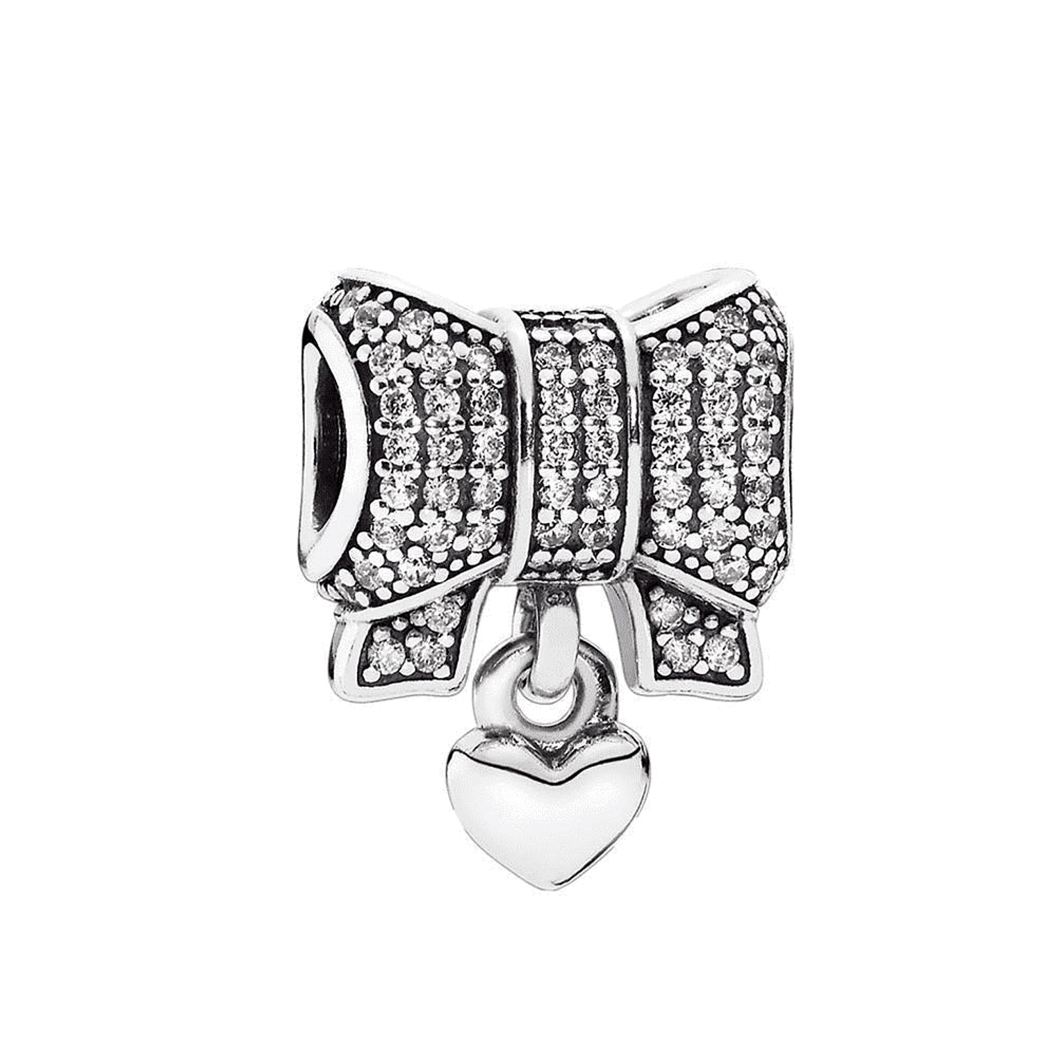 Charm Dije Pandora Original para Mujer 791776CZ Arco Corazon Plata s925 1