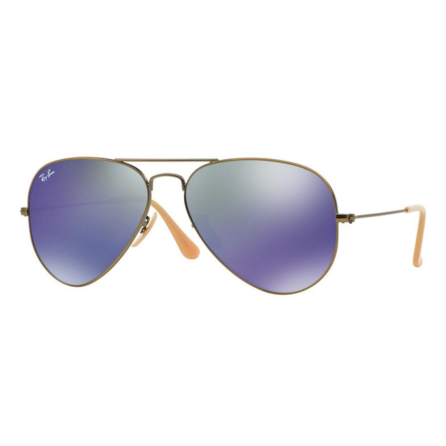 Lentes De Sol Ray Ban Aviador RB3025 167/68  Violeta Azul 58mm 1