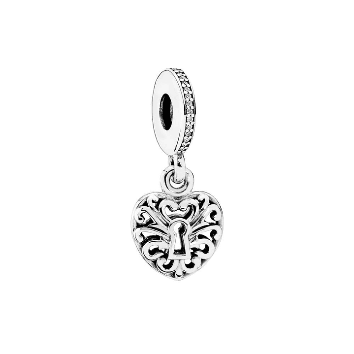 Charm Colgante Pandora Original para Mujer 791876CZ Intricate Heart Lock s925 1