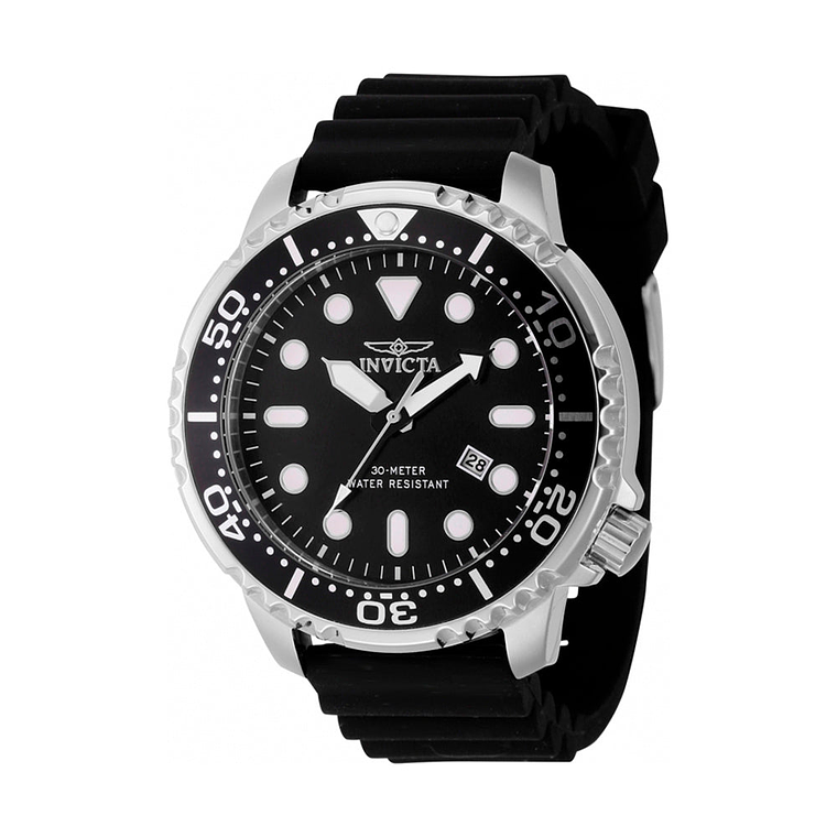 Reloj Análogo Invicta Original 44834 Pro Diver Color Negro Para Hombre 1