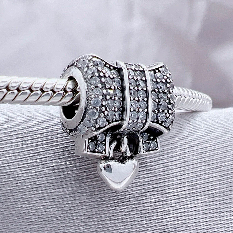 Charm Dije Pandora Original para Mujer 791776CZ Arco Corazon Plata s925 4