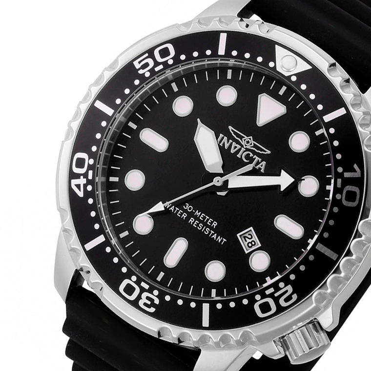 Reloj Análogo Invicta Original 44834 Pro Diver Color Negro Para Hombre 4