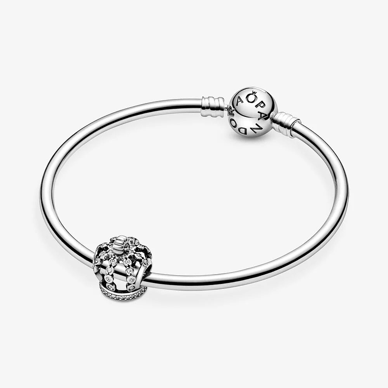 Charm Dije Pandora Original para Mujer 792058CZ Corona de Cuento de Hadas Plata 925 5
