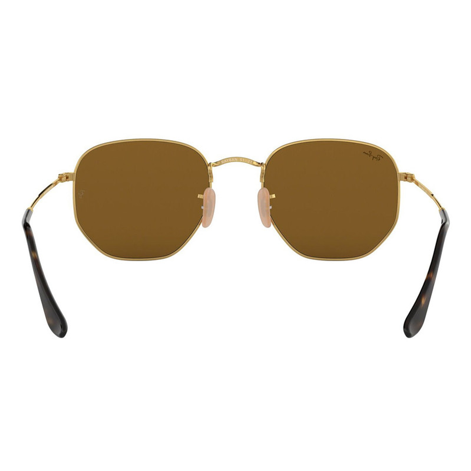 Lentes de Sol Ray Ban Espejado RB3548N 001/93 Color Dorado Talla 51mm 4