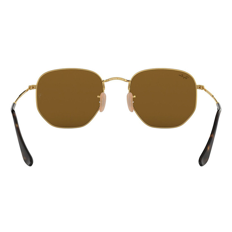 Lentes de Sol Ray Ban Espejado RB3548N 001/93 Color Dorado Talla 51mm 4