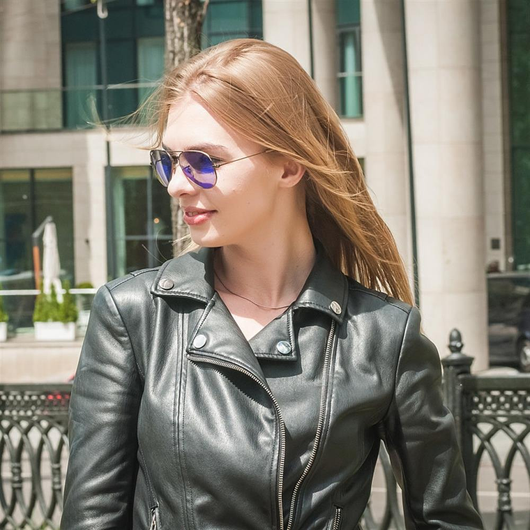 Lentes De Sol Ray Ban Aviador RB3025 167/68  Violeta Azul 58mm 5