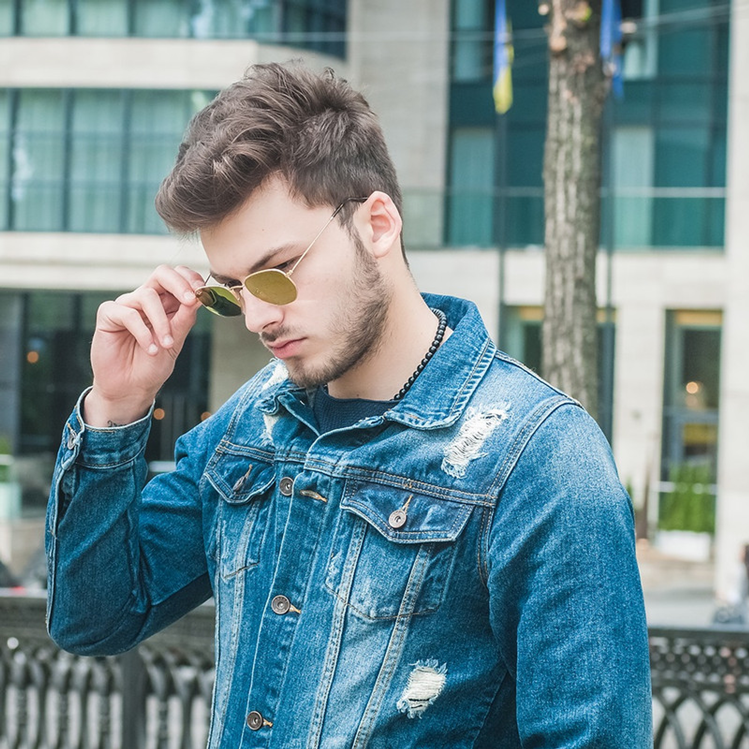 Lentes de Sol Ray Ban Espejado RB3548N 001/93 Color Dorado Talla 51mm 5