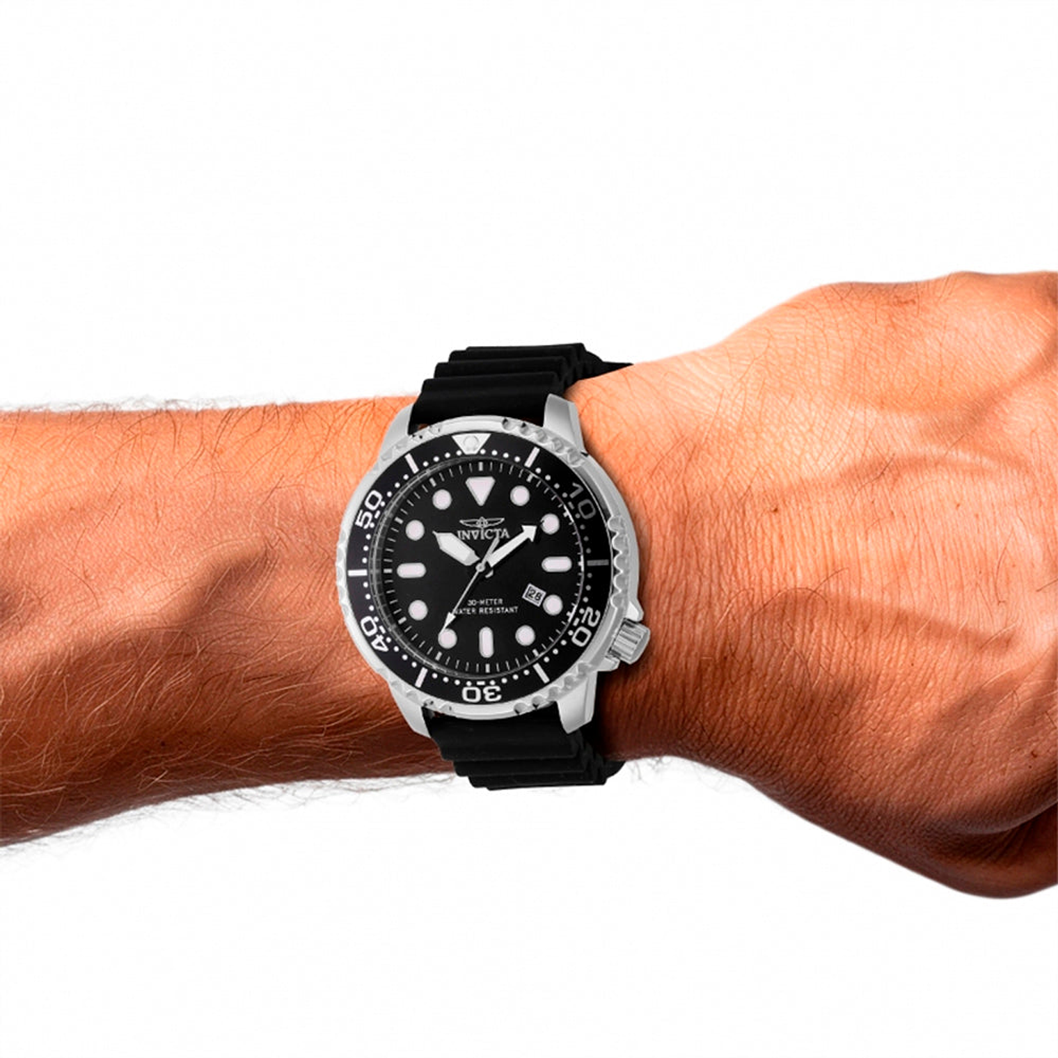 Reloj Análogo Invicta Original 44834 Pro Diver Color Negro Para Hombre 6