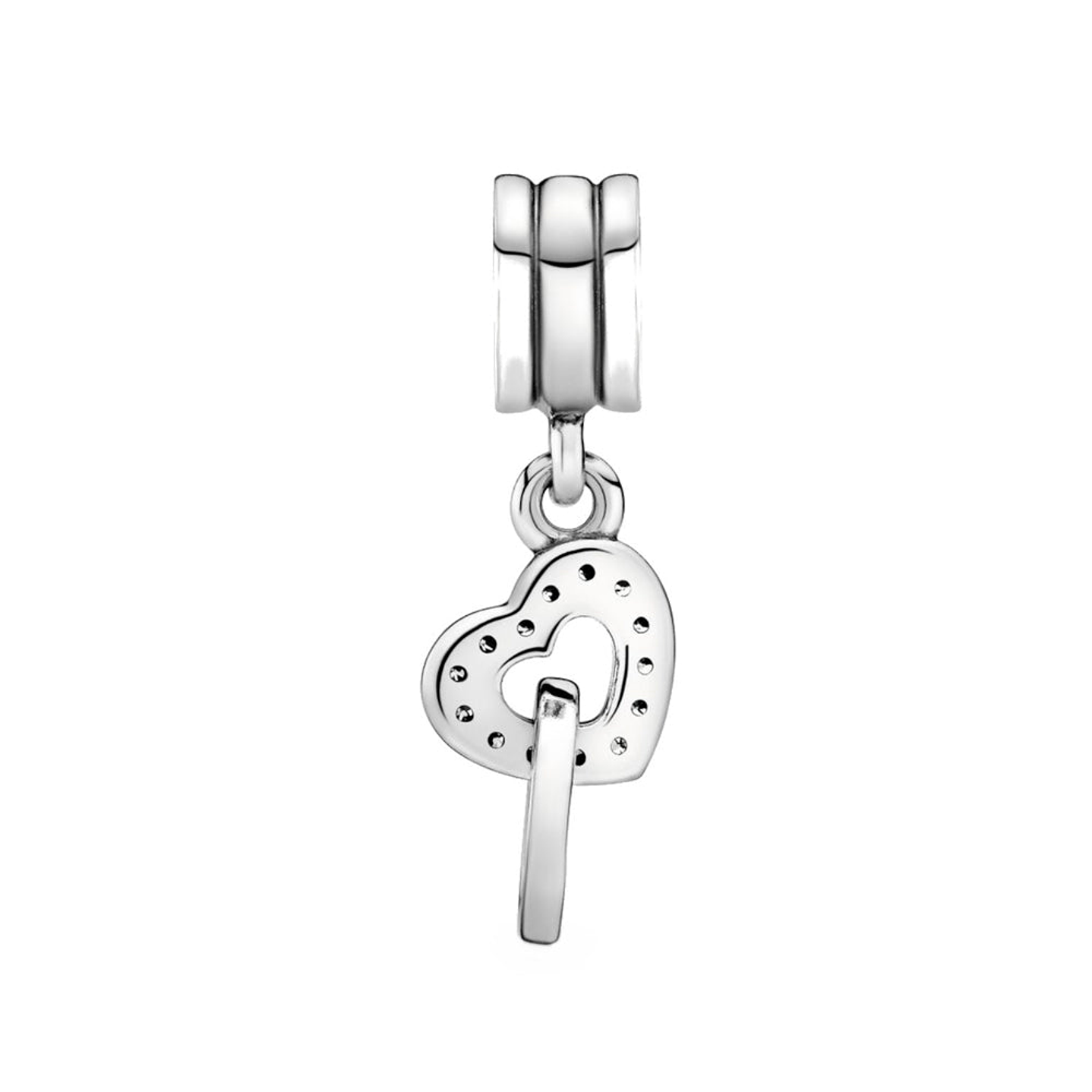 Charm Colgante Pandora Original para Mujer 791242CZ Corazónes Entrelazados Plata s925 2