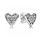 Aretes Pendientes Pandora Tipo Topo Corazon de Invierno 296368CZ Plata 925 - Miniatura 1