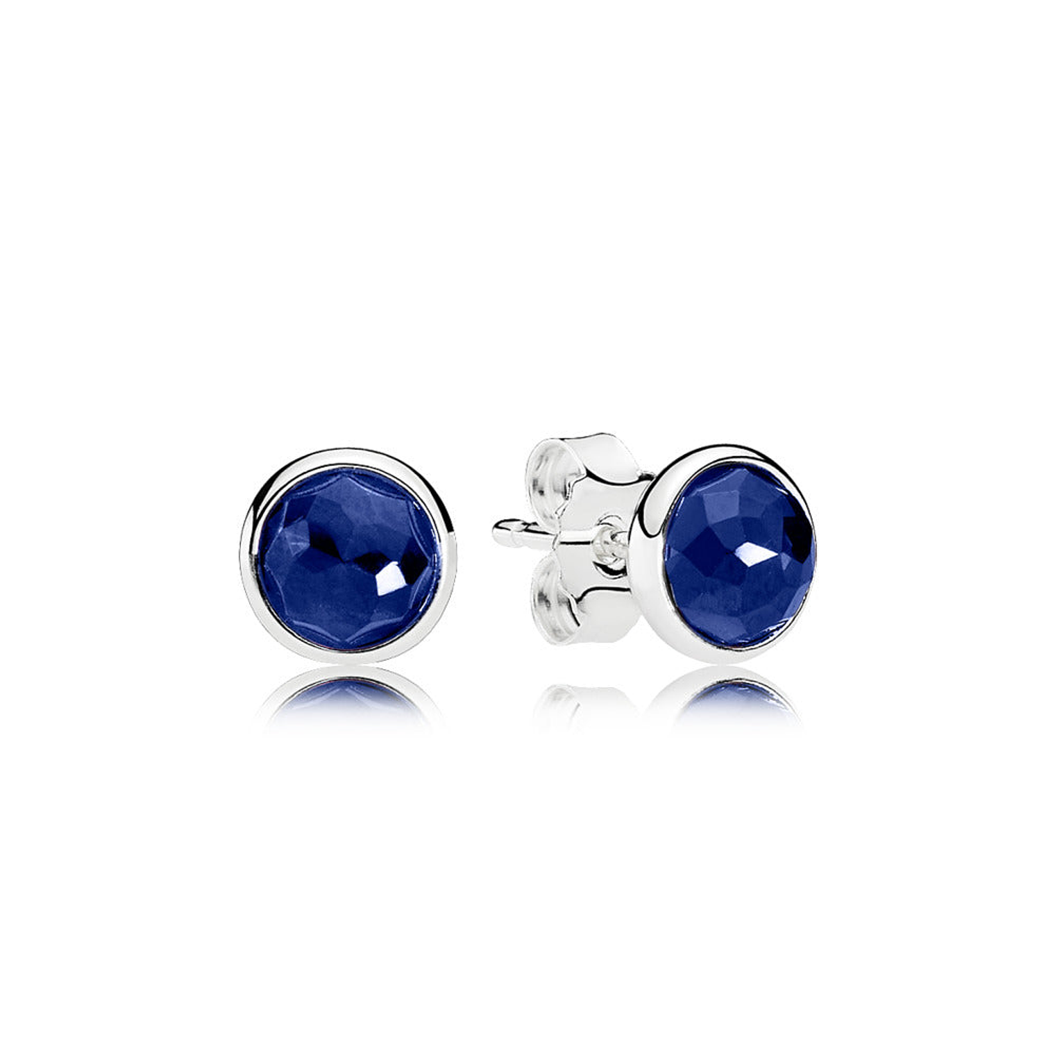 Aretes Pendientes Pandora Gotas de Septiembre Zafiro Azul Rey 290738SSA Plata 925 1