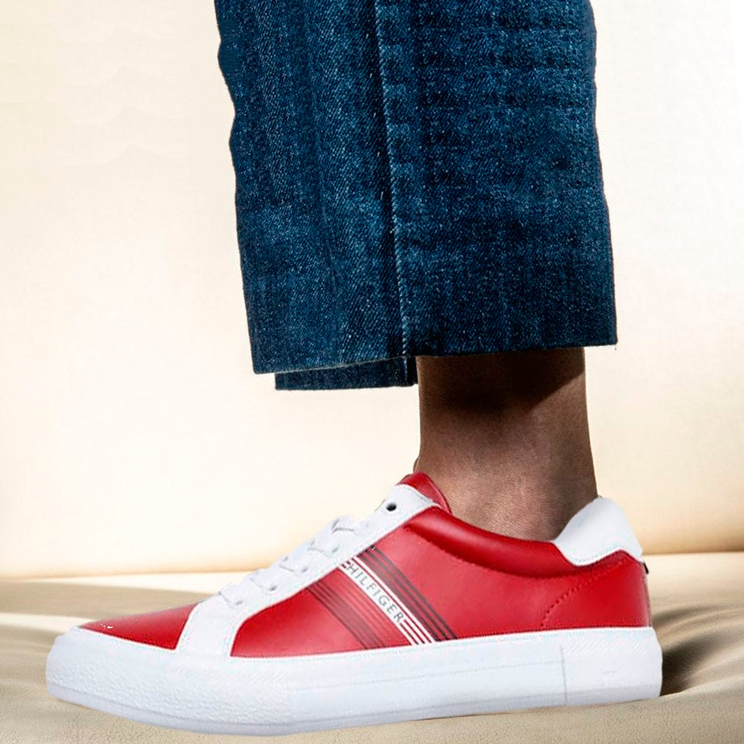 Zapatillas Tommy Hilfiger Andrei Original Color Rojo Unisex Talla 38.5 6