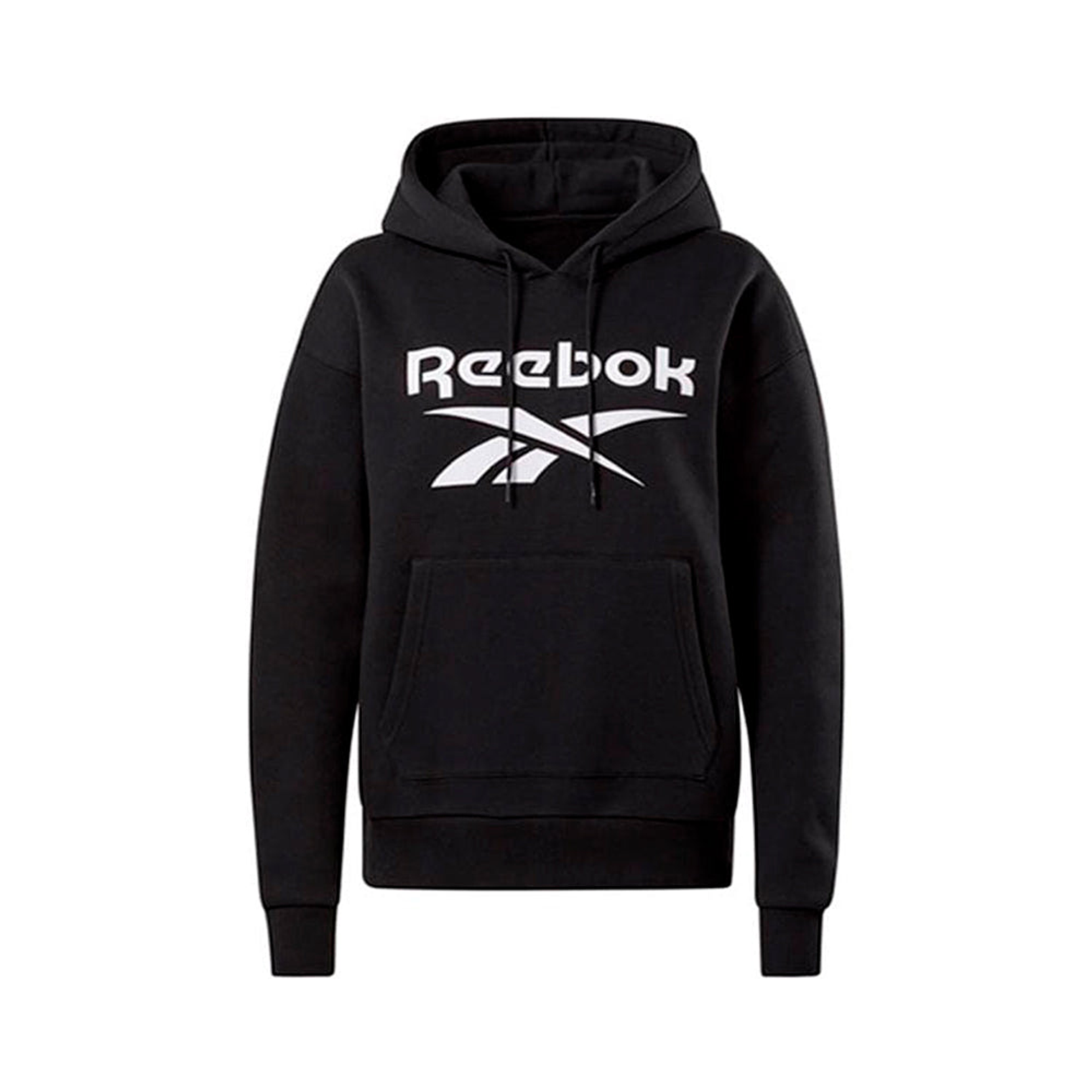 Polera Tipo Hoodie Reebok Identity Big Logo Fleece GS9392 Negro Talla M 1