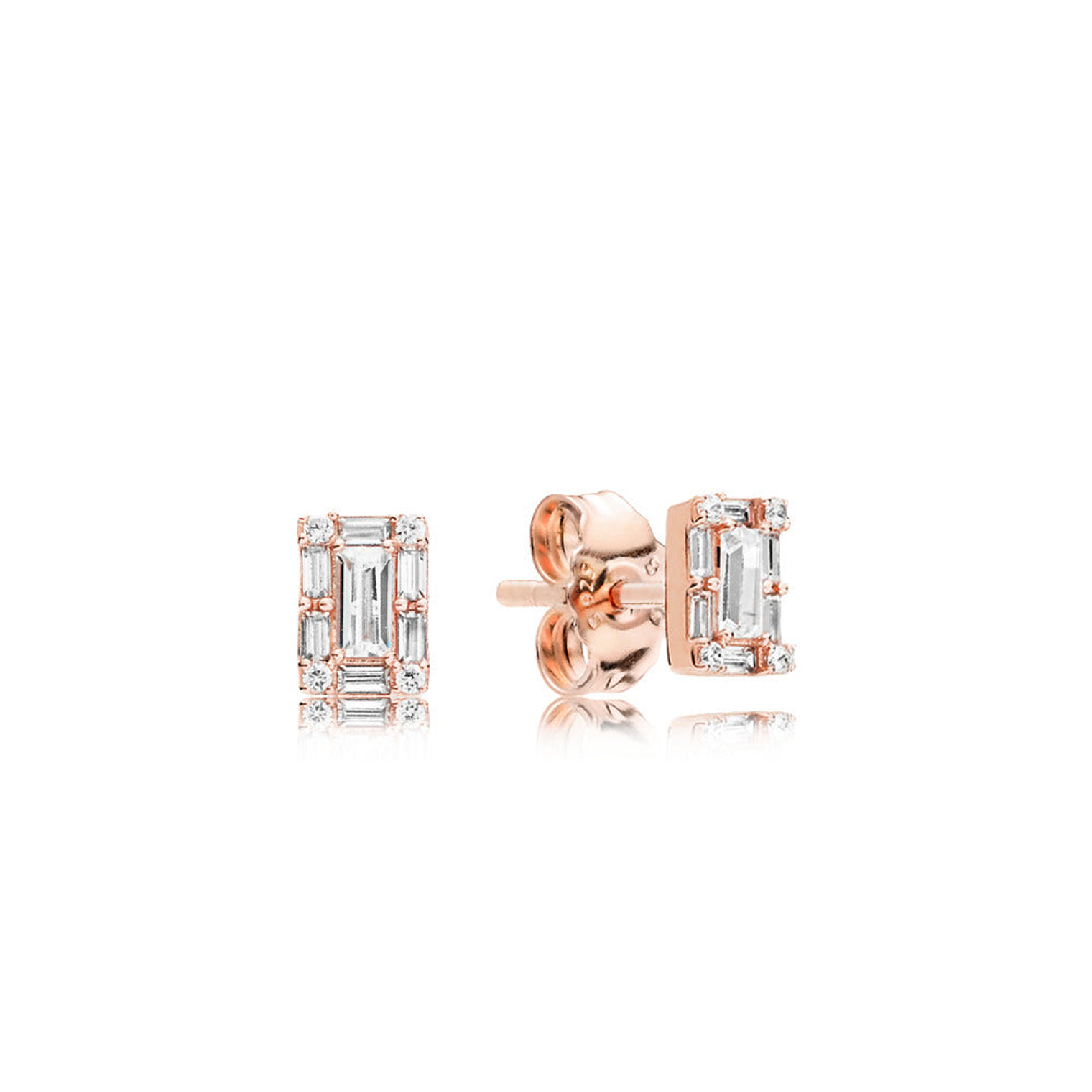 Aretes Pendientes Pandora Rose Hielo Brillante 287567CZ Plata 925 1