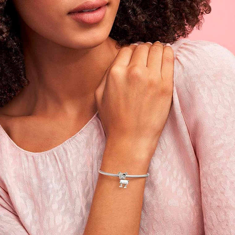 Charm Pandora Original para Mujer 797551EN12 Bobby Bot s925 5
