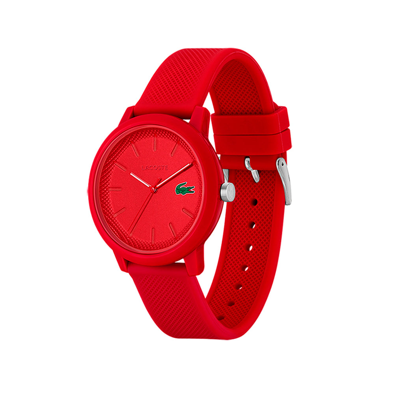 Reloj Analogo Lacoste Original 2011173 Color Rojo con Correa de Silicona para Hombre 4