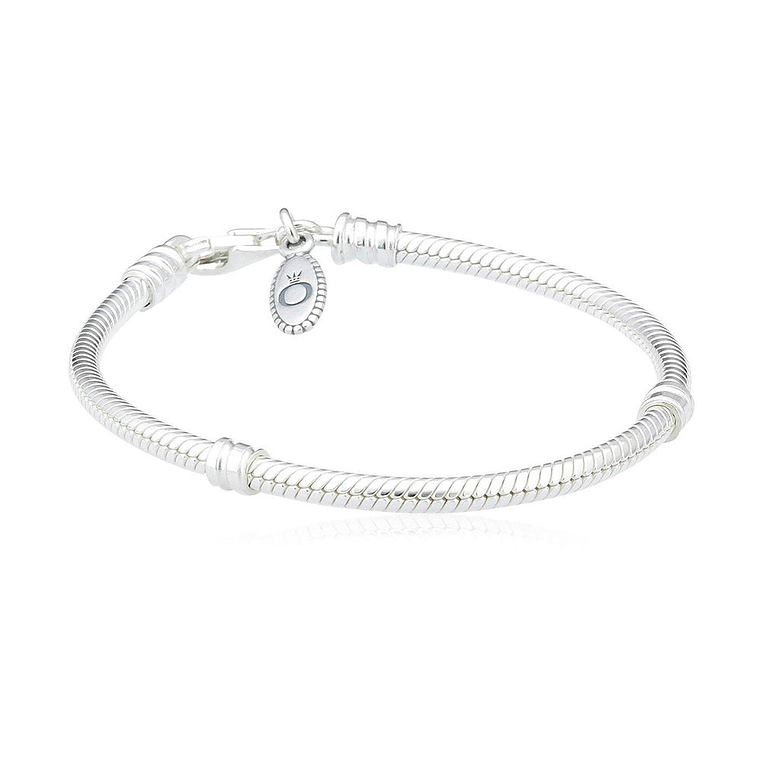 Pulsera Brazalete Pandora Cadena de Serpiente Cierre Mosqueton 590700HV Plata 925 Talla 18cm 1