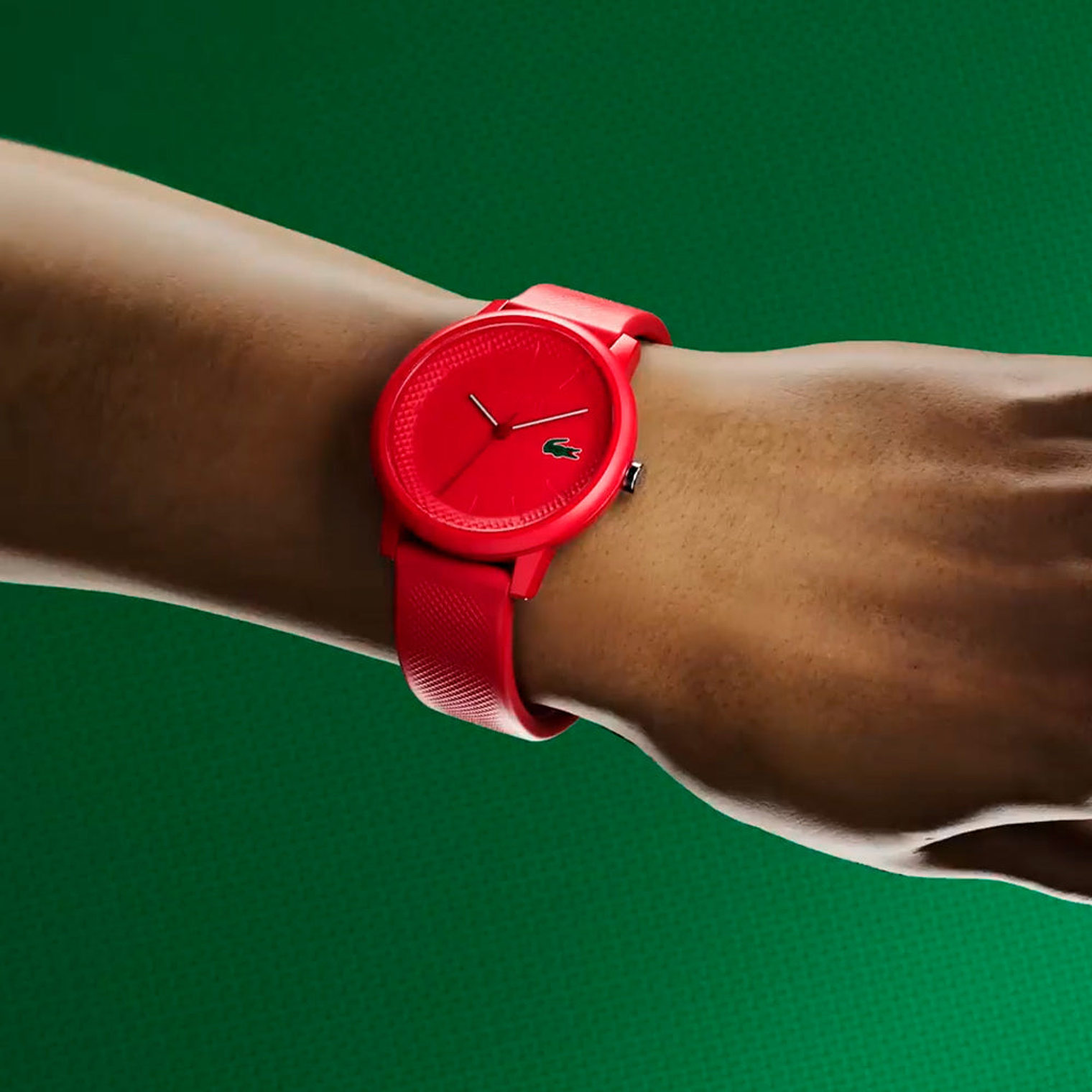 Reloj Analogo Lacoste Original 2011173 Color Rojo con Correa de Silicona para Hombre 6