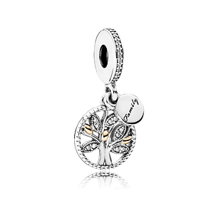 Charm Colgante Pandora Original para Mujer 791728CZ Arbol Familiar s925