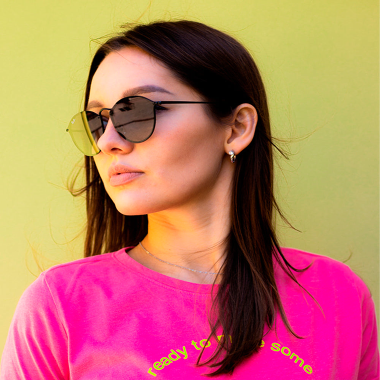 Lentes de Sol Ray Ban Round Blaze RB3574N 153/11 Color Negro Talla 59mm 7