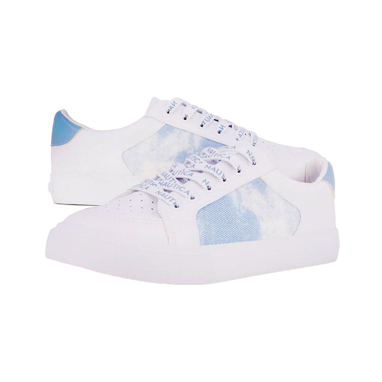 Zapatillas Nautica KW2285 Original Color Blanco y Celeste Para Mujer Talla 39 1