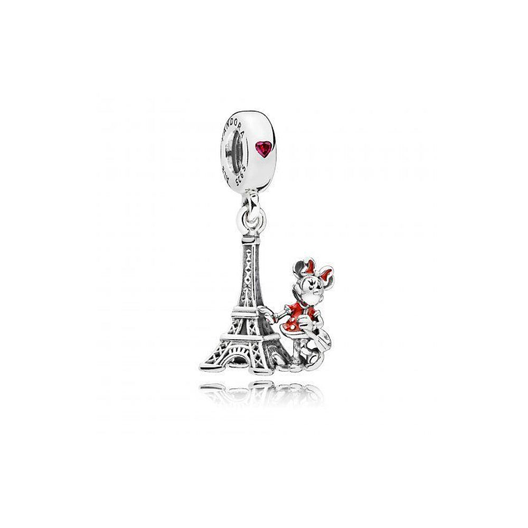 Charm Colgante Pandora Original para Mujer 75010571551P Minnie Mouse Torre Eiffel s925 1