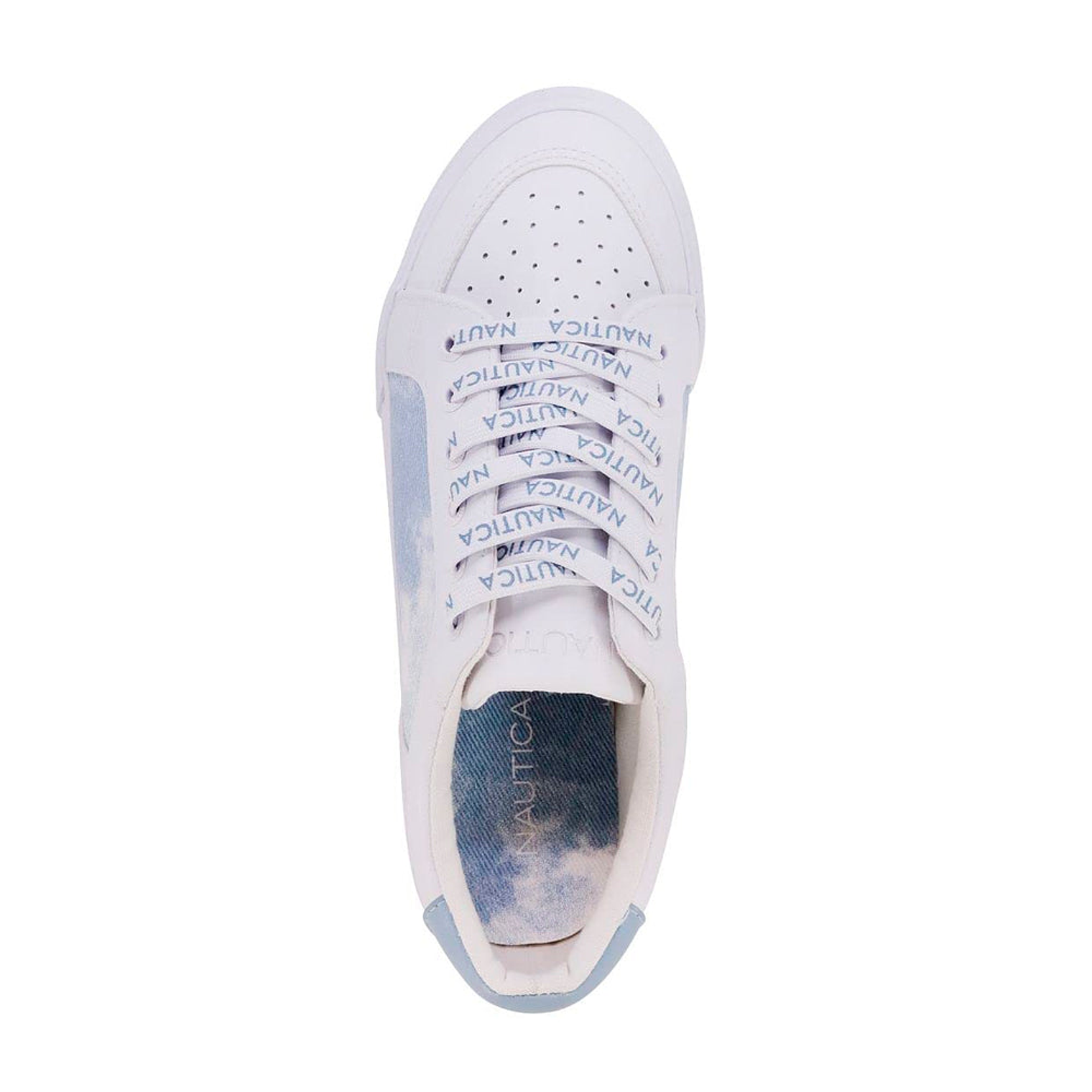 Zapatillas Nautica KW2285 Original Color Blanco y Celeste Para Mujer Talla 39 4