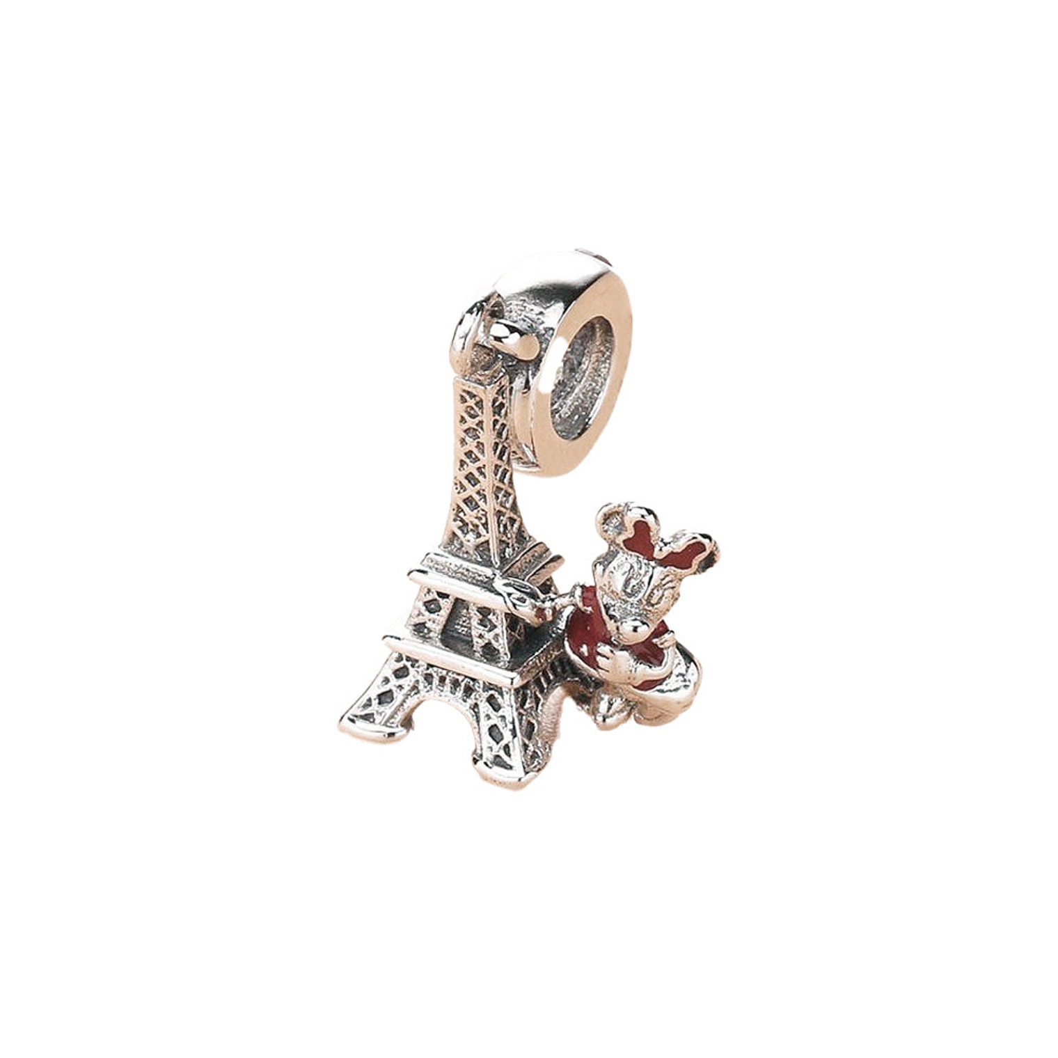 Charm Colgante Pandora Original para Mujer 75010571551P Minnie Mouse Torre Eiffel s925 4