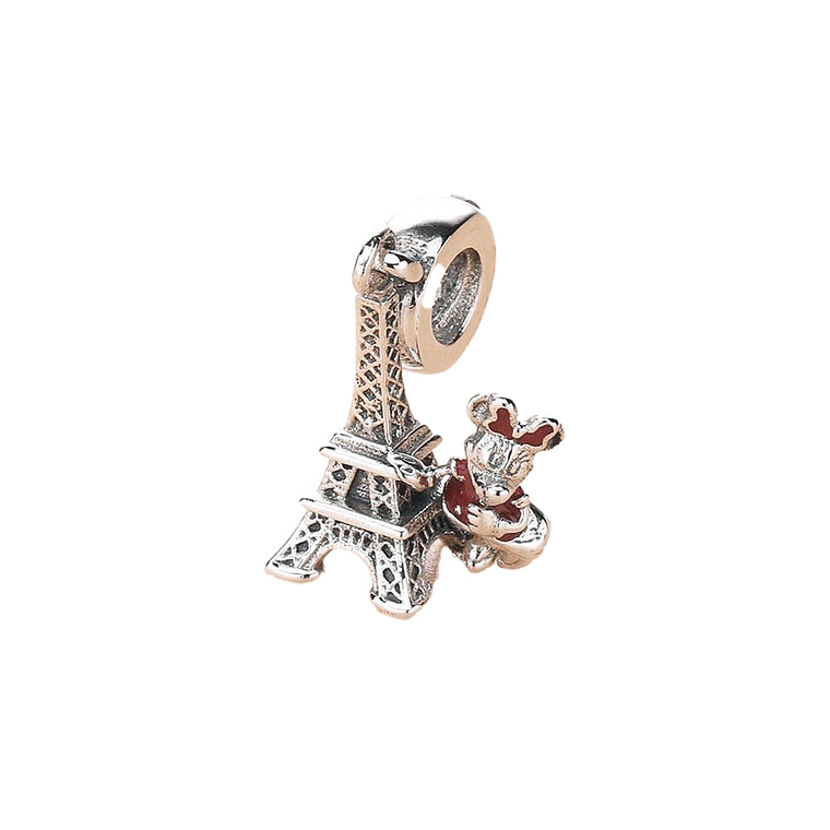 Charm Colgante Pandora Original para Mujer 75010571551P Minnie Mouse Torre Eiffel s925 4