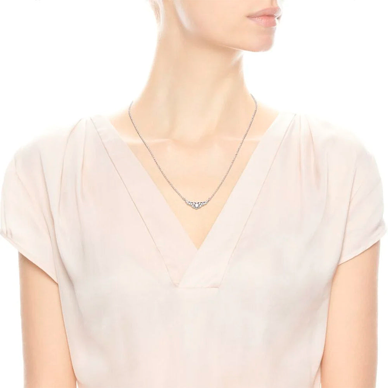 Collar de Cadena Pandora Tiara Reluciente 396227CZ Plata 925 Talla 45cm 5