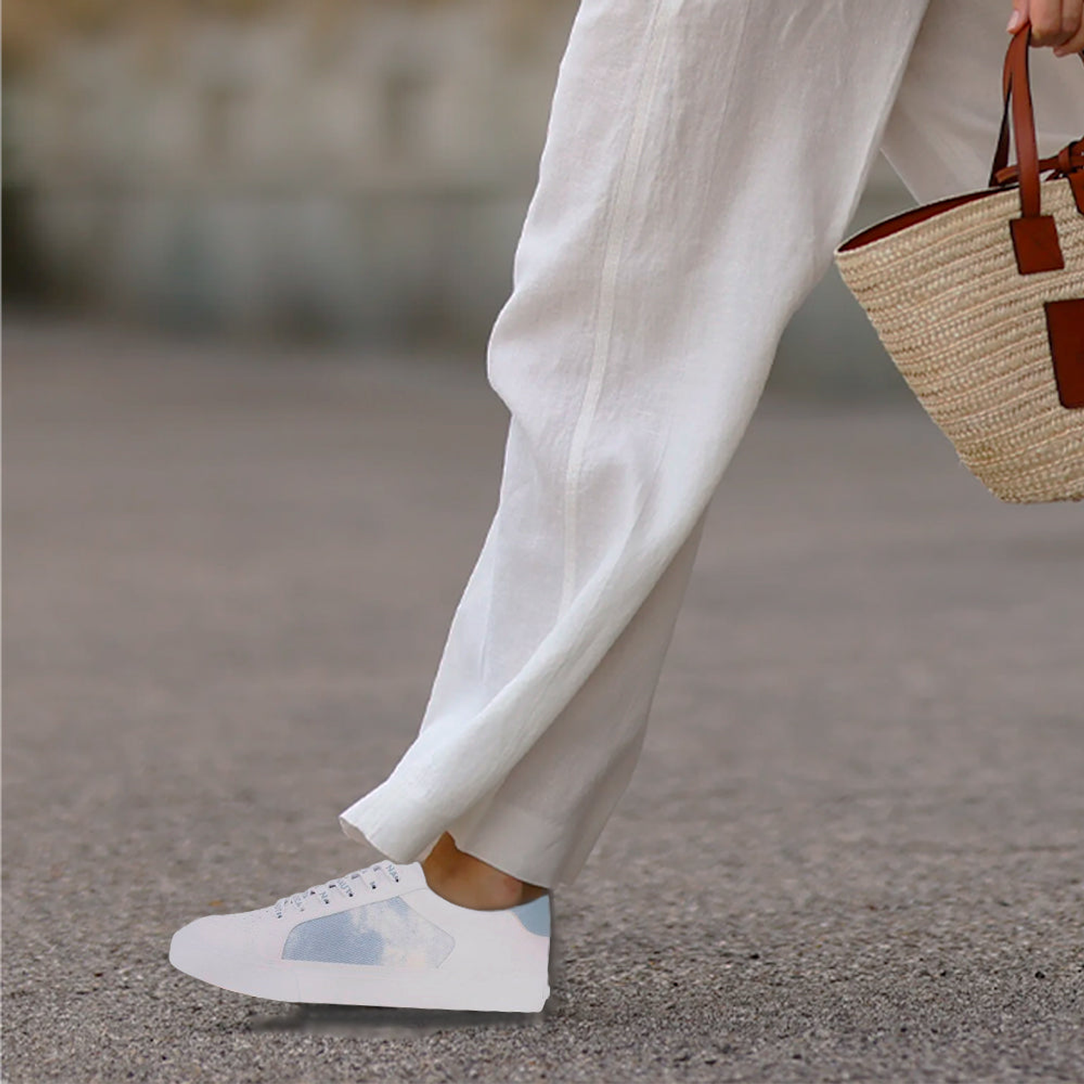 Zapatillas Nautica KW2285 Original Color Blanco y Celeste Para Mujer Talla 39 6