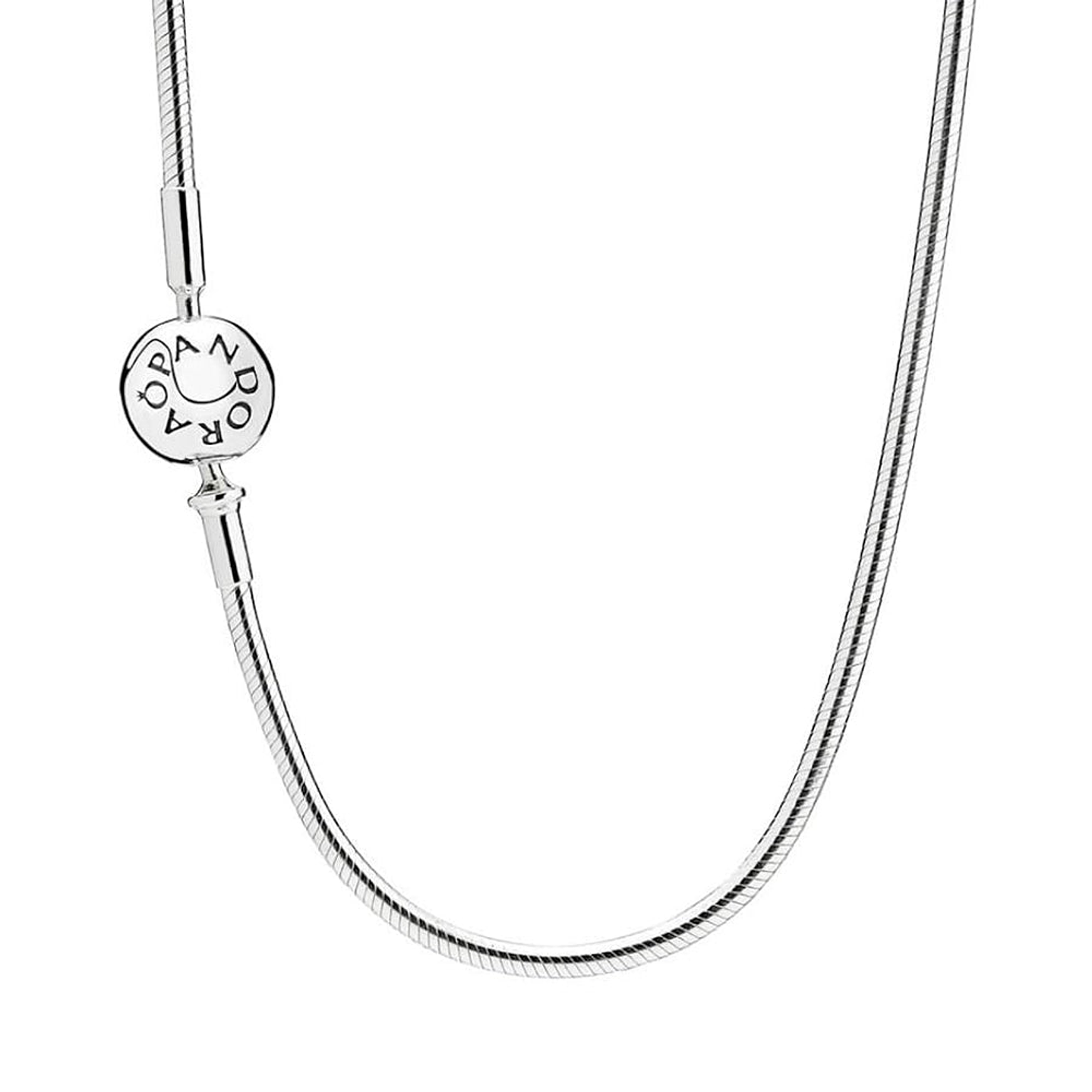 Collar de Cadena de Serpiente Logo Pandora 596004 Plata 925 Talla 50cm 1