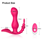 Vibrador Inalambrico 3 en 1 Tluda DP03 En Silicona Medica - Miniatura 5