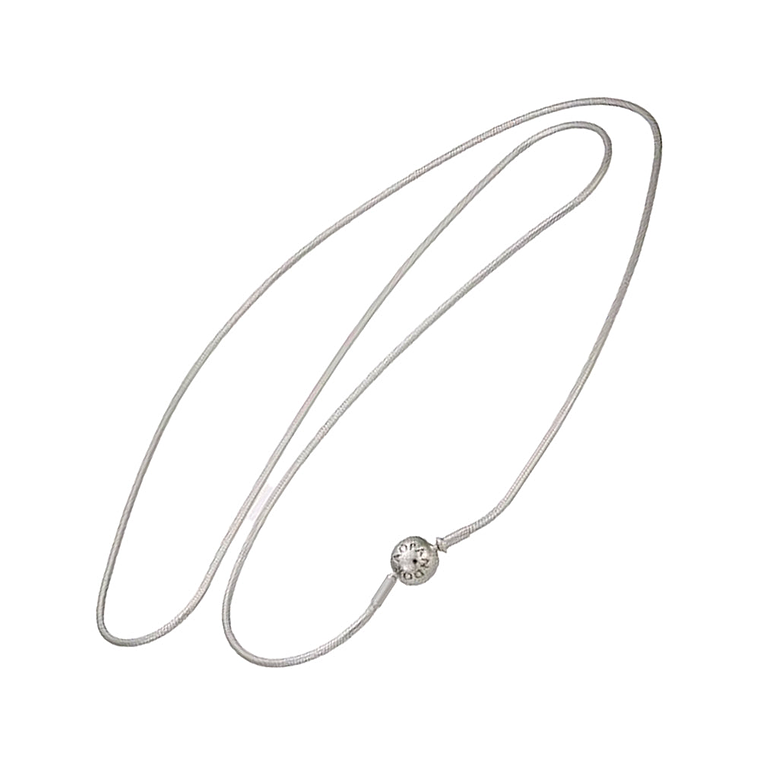 Collar de Cadena de Serpiente Logo Pandora 596004 Plata 925 Talla 50cm 3