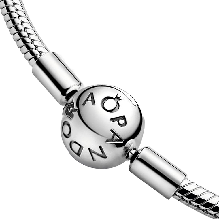 Collar de Cadena de Serpiente Logo Pandora 596004 Plata 925 Talla 50cm 4