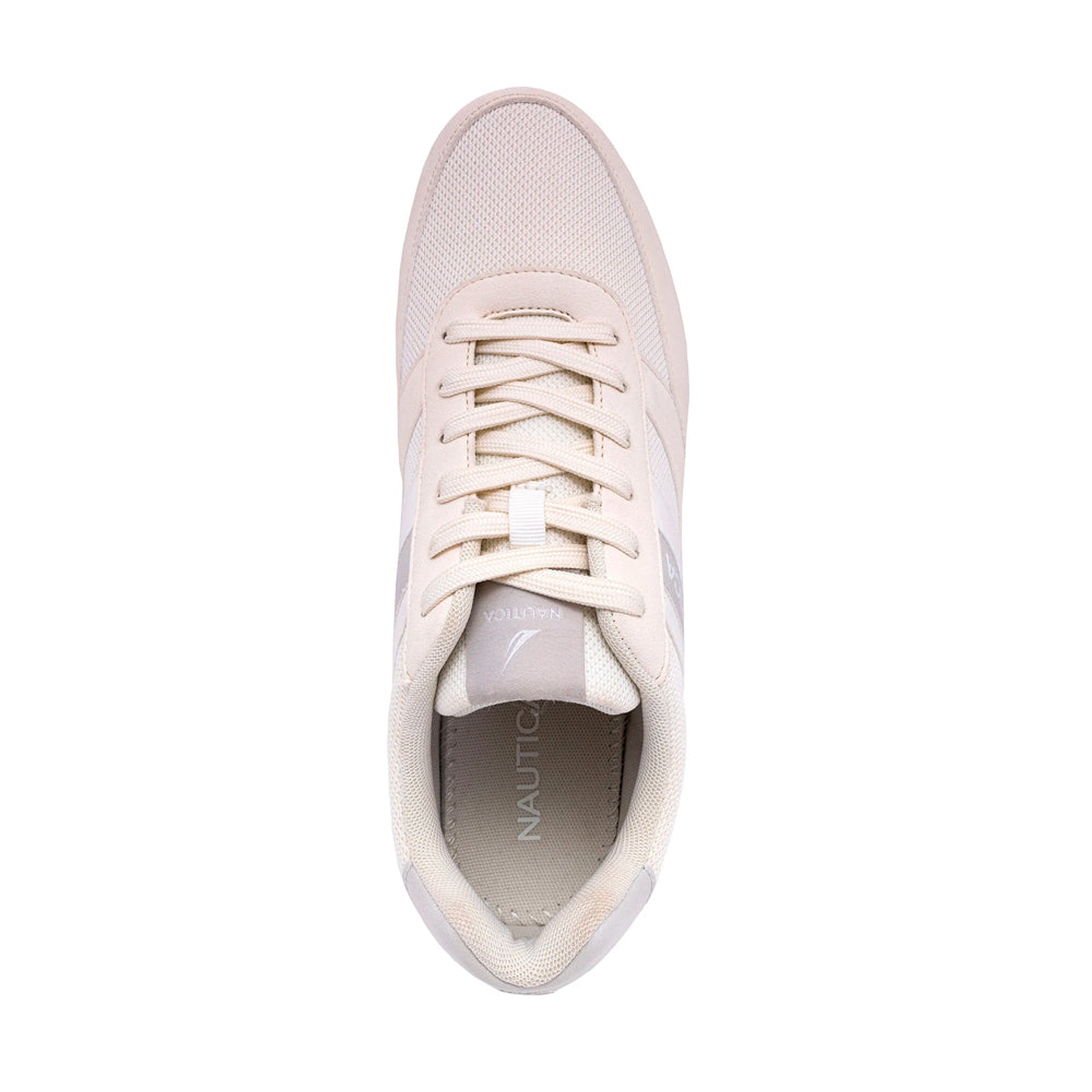 Zapatillas Nautica CG5323 Logo Lace-Up Para Mujer Color Beige Talla 39 3