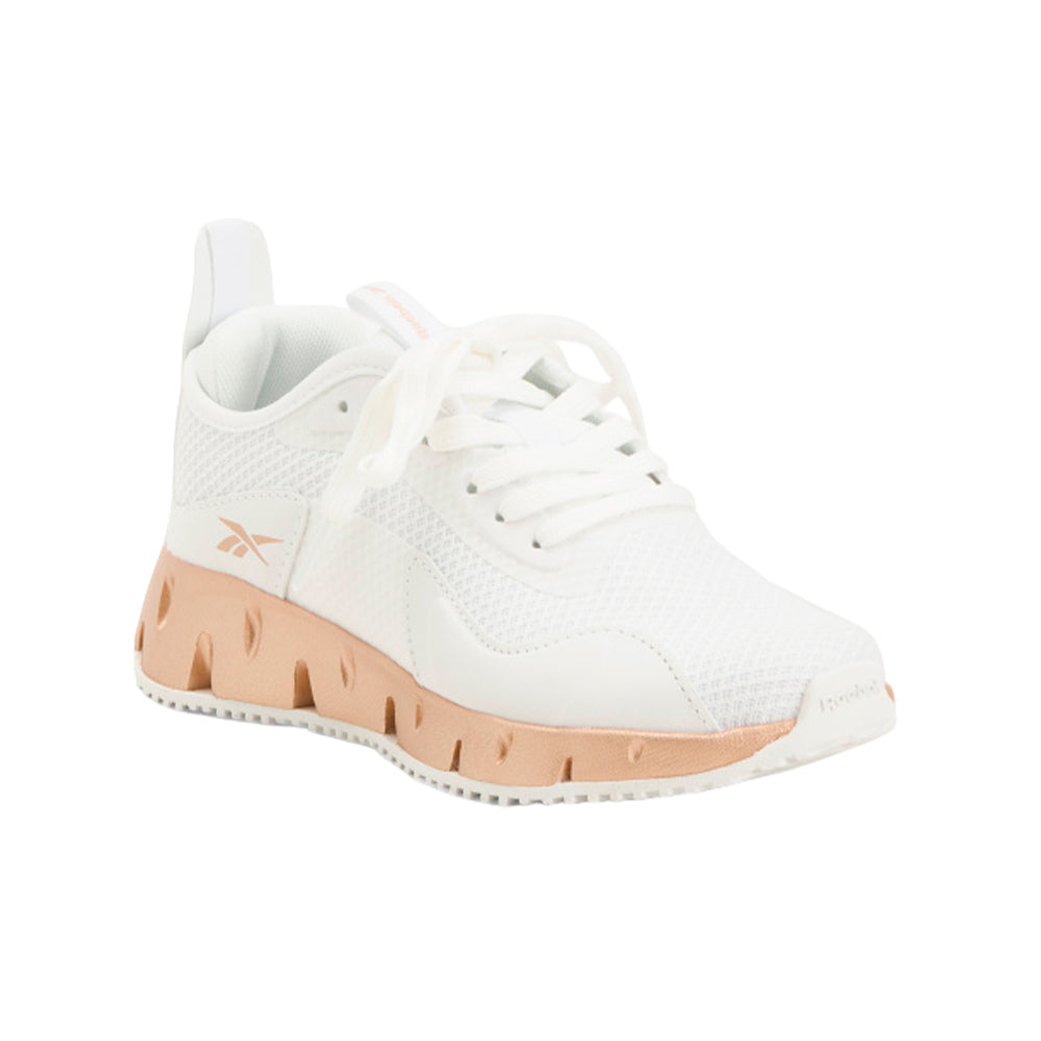 Zapatillas Reebok Zig Dynamic Original Color Blanco con Suela Dorada Para Mujer Talla 38.5 3