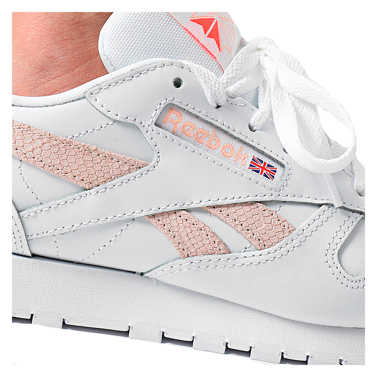 Zapatillas Urbanas Reebok Mujer Classic Leather Color Blanco 4
