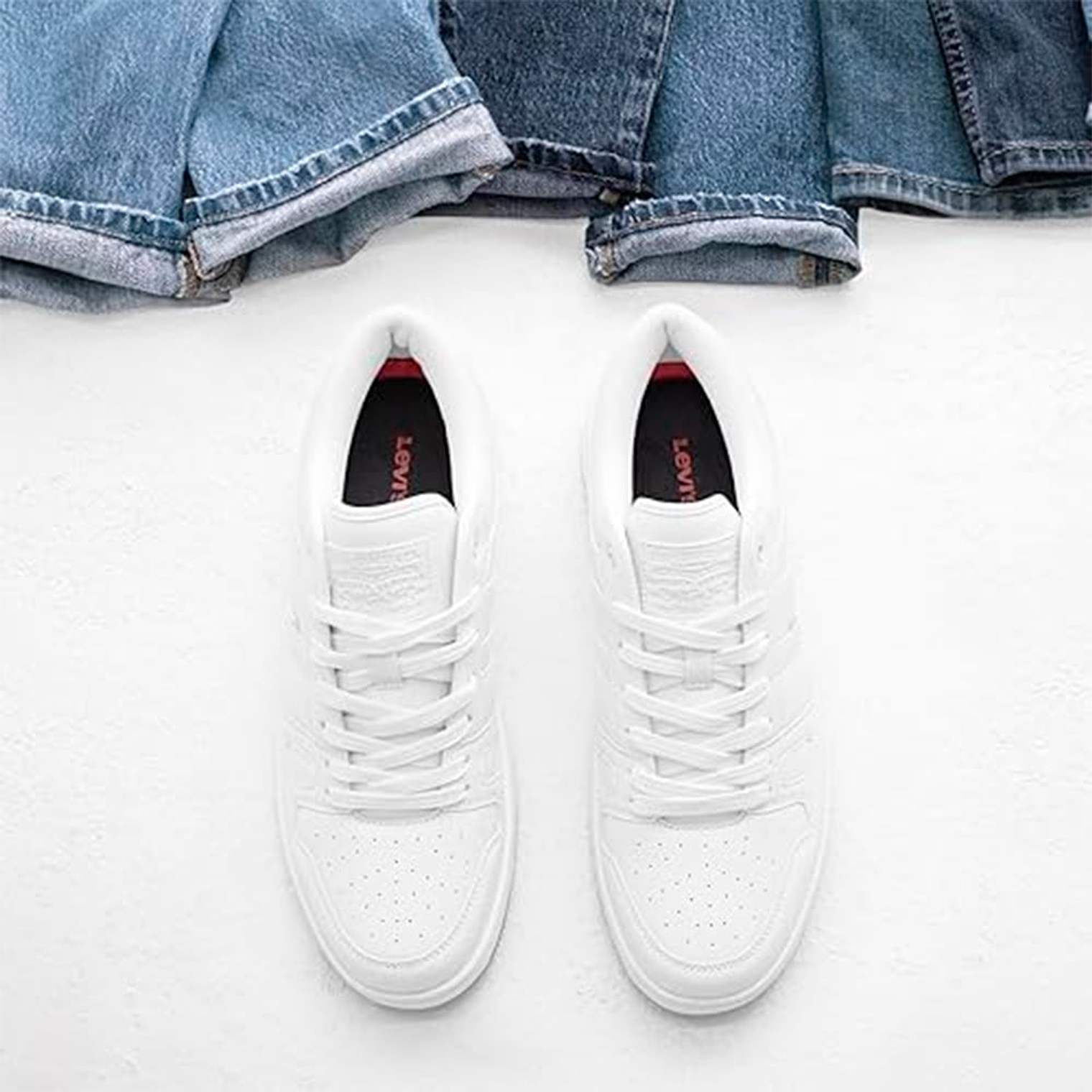 Zapatillas Levi´s BB Lo Tumbled UL Original Color Blanco para Hombre Talla 44 6