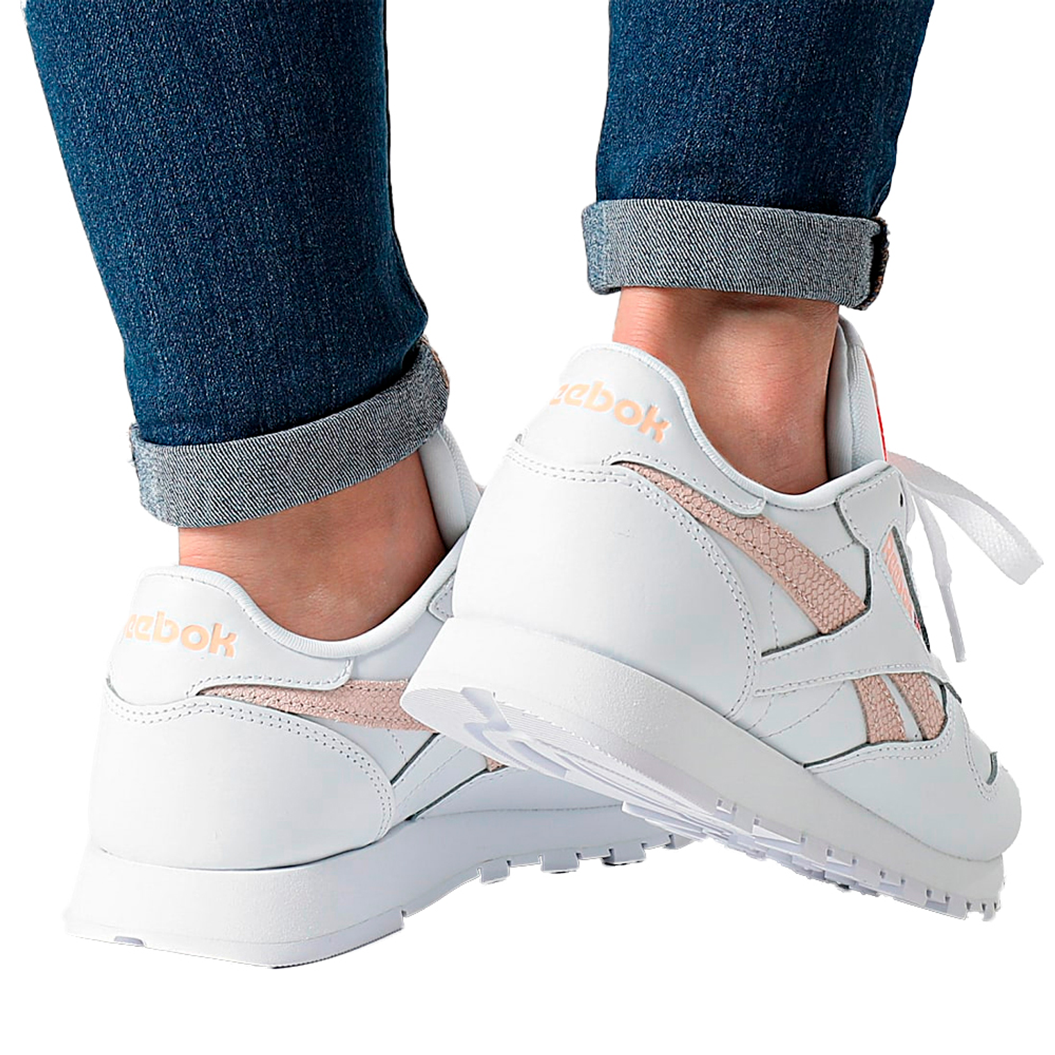 Zapatillas Urbanas Reebok Mujer Classic Leather Color Blanco 6