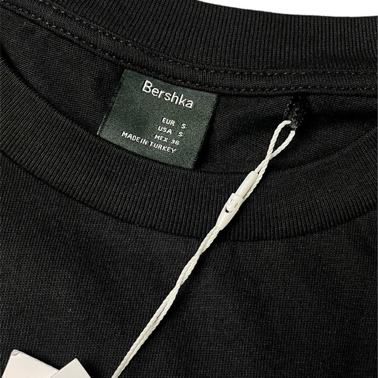 Polo Bershka Color Negro Talla 