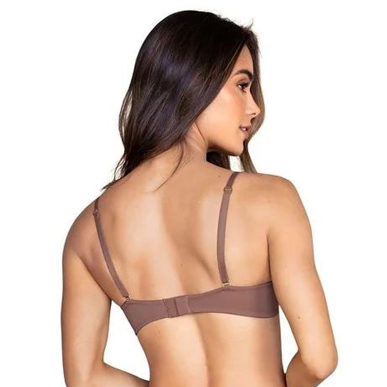 Brasier Leonisa Strapless Color Marron Talla 34B  2