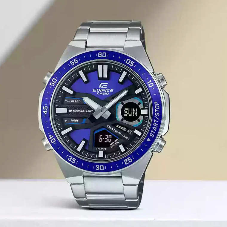 Reloj Análogo Digital Casio Original Deportivo EDIFICE EFV-C110D-2A - NEZMUN 2